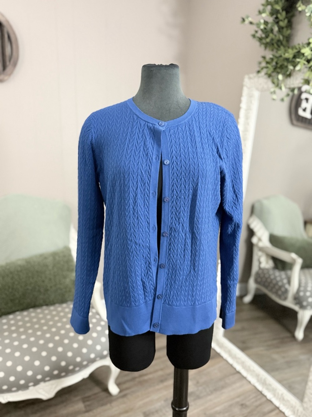 Pendleton • Silk Blend Textured Cardigan